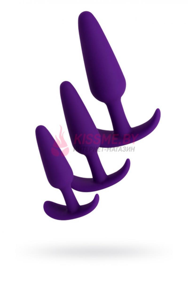 Набор анальных втулок TOYFA  A-toys Jave силикон фиолетовый /Код 761311