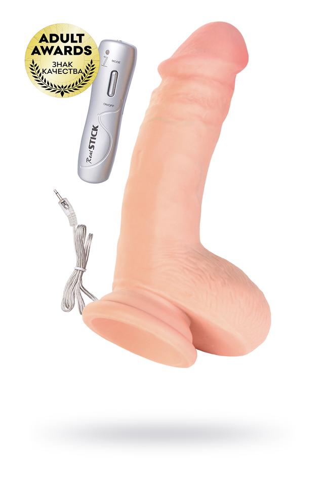 Реалистичный вибратор TOYFA RealStick Elite Gerard TPR телесный 19 см /Код 981009-1