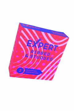 Презервативы EXPERT Ribbed-Studded ребристо-точечный 3шт