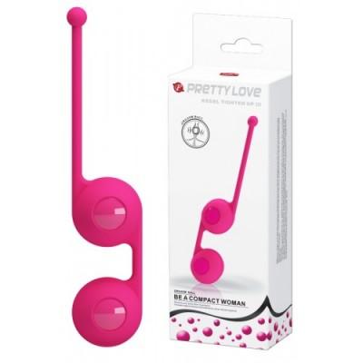 Вагинальные шарики со смещённым центром тяжести Pretty Love Kegel Tighten Up III розовые
