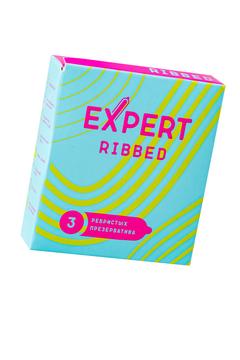 Презервативы EXPERT Ribbed-Studded ребристо-точечный 3шт