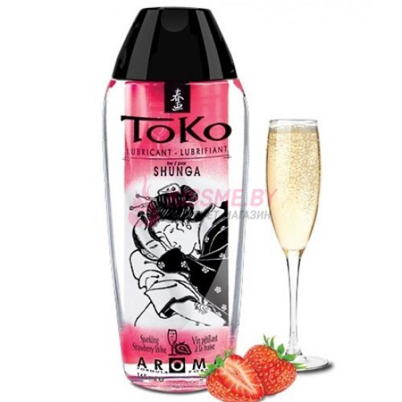 Любрикант на водной основе Shunga Toko Aroma Champagne/Strawberry клубника с шампанским 165 мл /Код 00129628