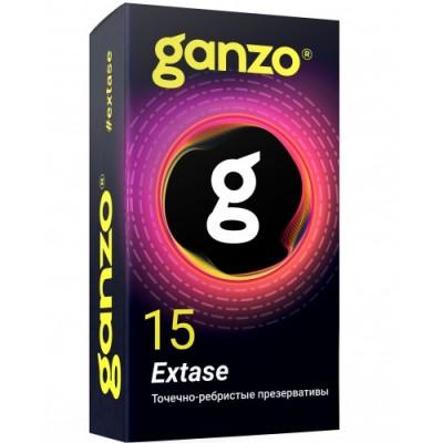 Презервативы Ganzo №15 Extase точечно-ребристые