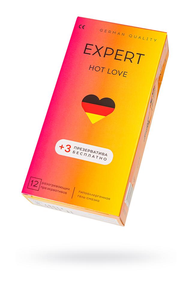 Презервативы с разогревающим эффектом EXPERT Hot Love Germany 12  шт и 3 бесплатно
