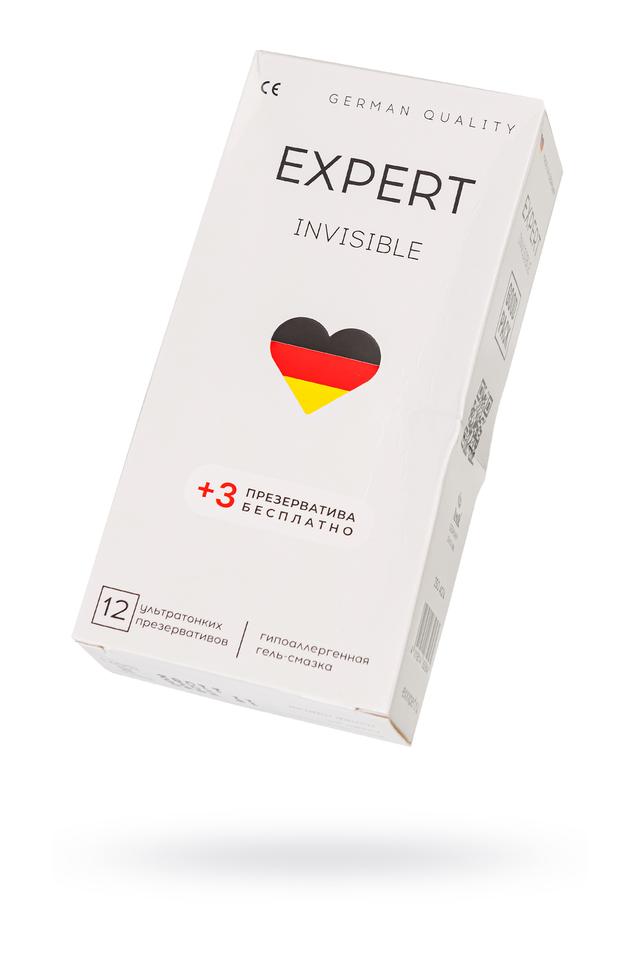 Презервативы ультратонкие EXPERT Invisible Germany 12шт и 3 бесплатно