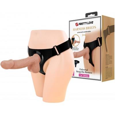Реалистичный страпон на трусиках Pretty Love Harness Briefs Jerry 22 см