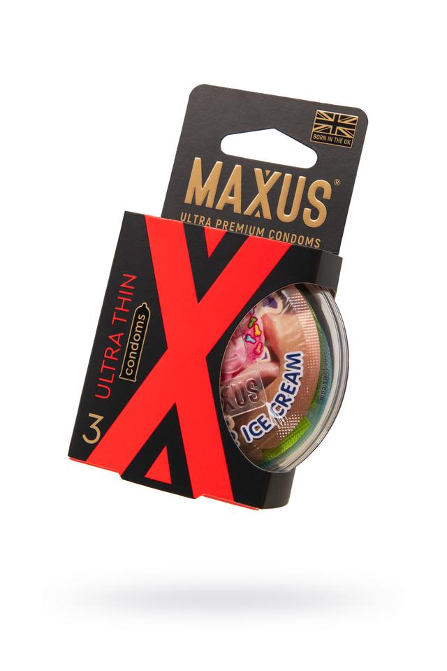 Презервативы Maxus Sensitive в пластиковом кейсе ультратонкие 3 штуки