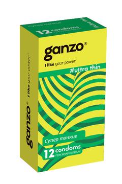 Презервативы Ganzo Ultra Thin ультратонкие 12 шт