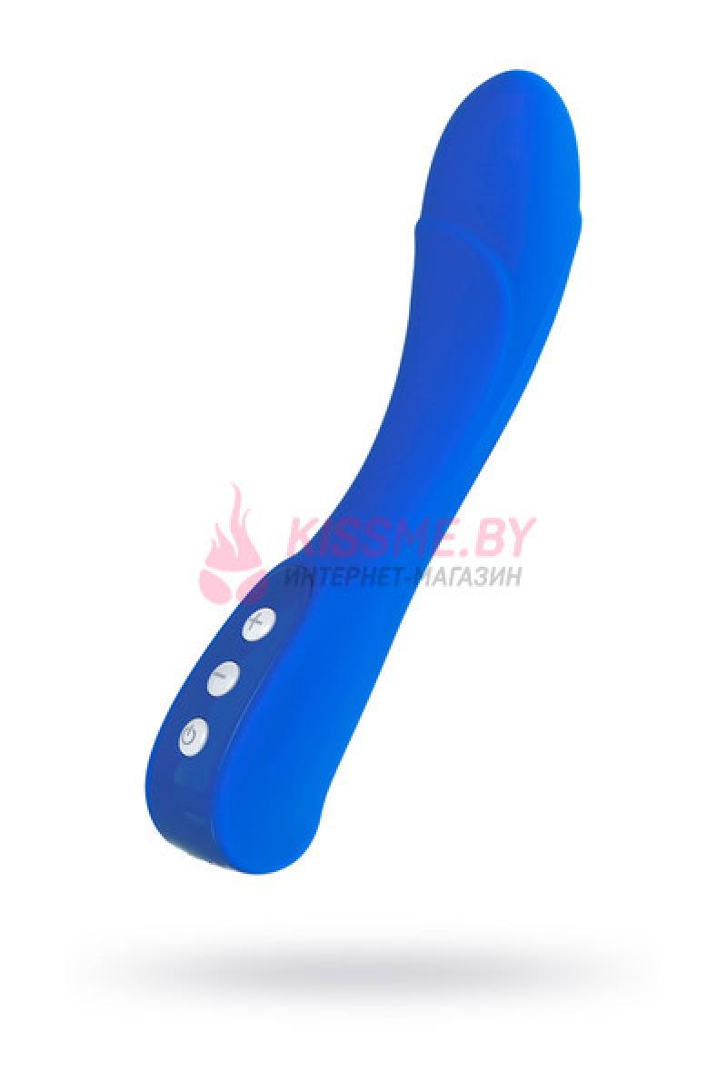 Нереалистичный вибратор LEROINA by TOYFA Blury силикон синий /Код 561020