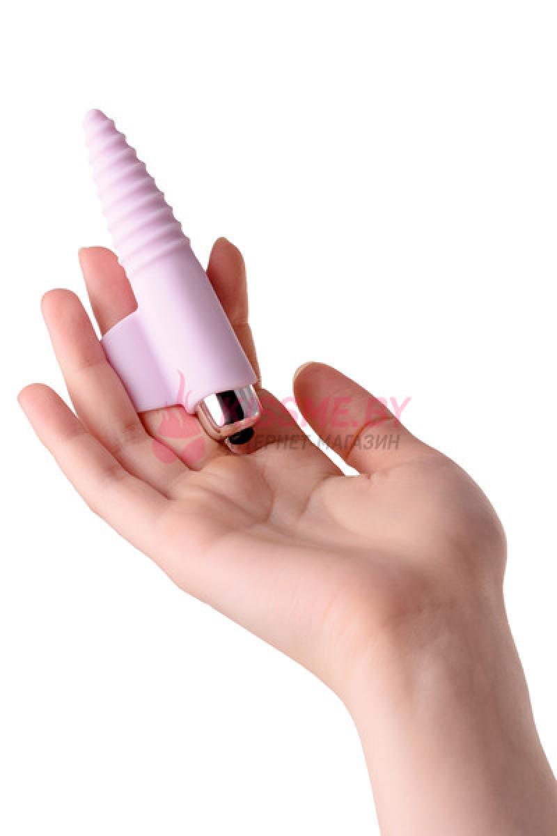 Вибронасадка на палец JOS NOVA для анальной стимуляции силикон розовая /Код 782005