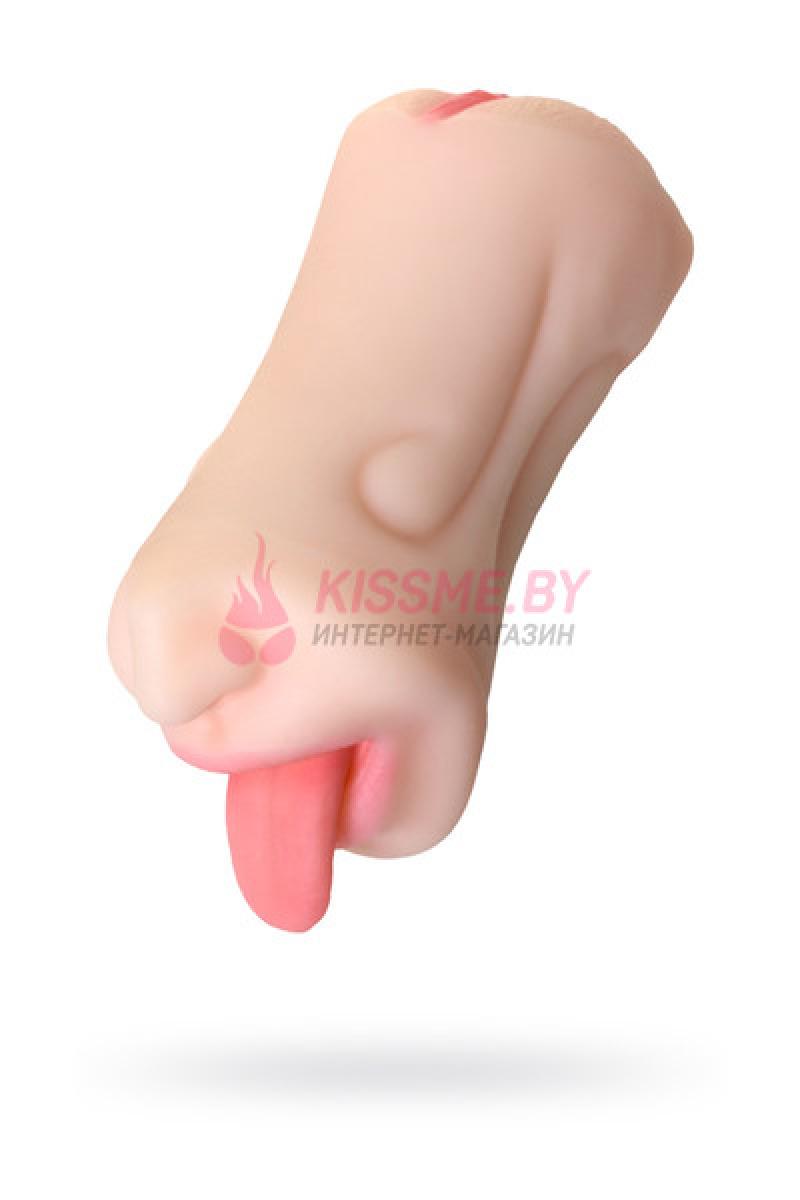 Мастурбатор реалистичный TOYFA Juicy Pussy Fruity Tongue рот и вагина TPE телесный
