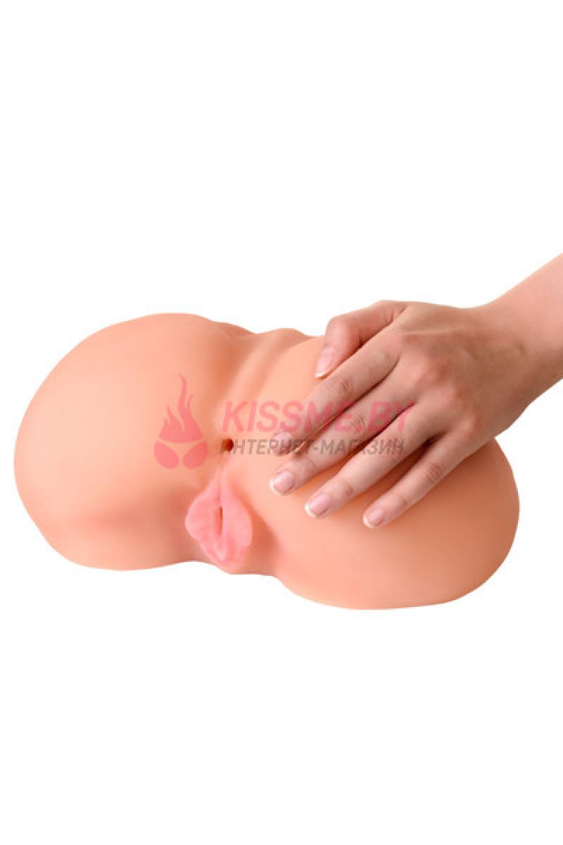 Мастурбатор реалистичный TOYFA Juicy Pussy Sophie с вибрацией , вагина и анус, TPR, 17 см