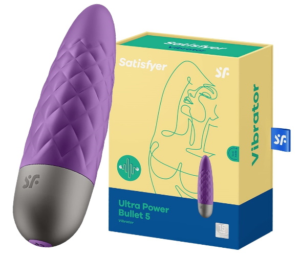 Мини вибратор Satisfyer Ultra Power Bullet 5 фиолетовый ДЕФОРМИРОВАННАЯ УПАКОВКА