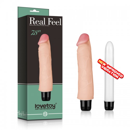 Реалистичный вибратор Real Feel cyberskin Vibrator 7.8 in