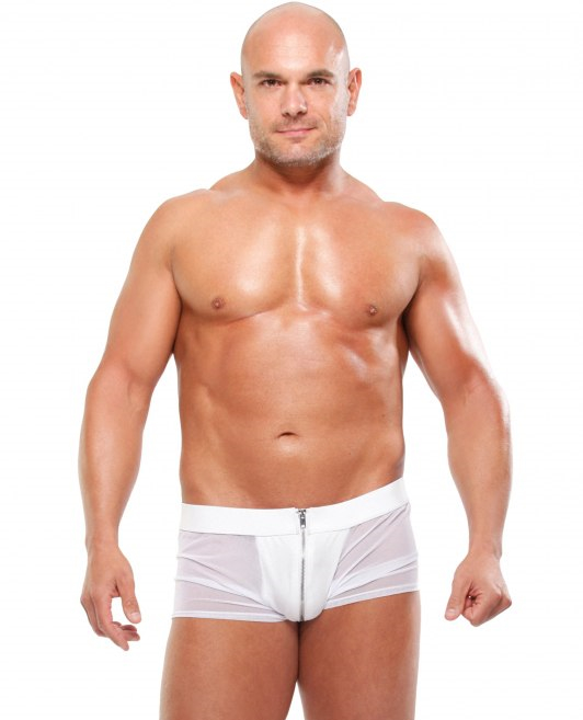 Мужские боксеры на молнии Fetish White Hot L/XL