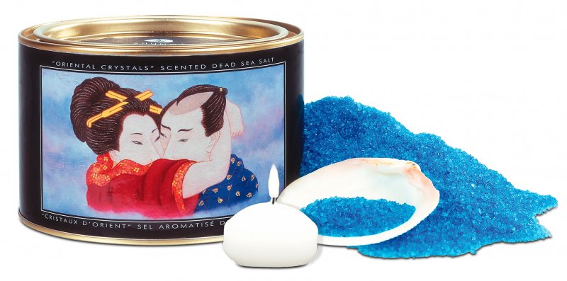 Соль мёртвого моря Shunga Bath Salts Aphrodisia + свеча 600 гр