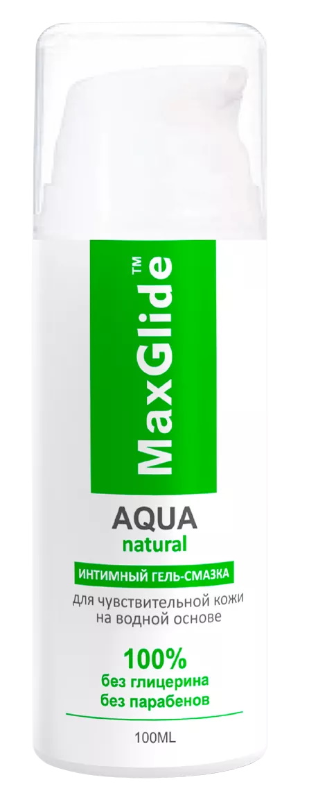 Гипоаллергенный лубрикант на водной основе для чувствительной кожи MaxGlide Aqua Natural 100 мл