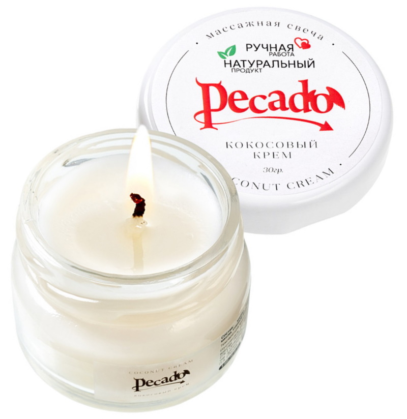 Массажная свеча Кокосовый Крем Pecado BDSM 35 мл