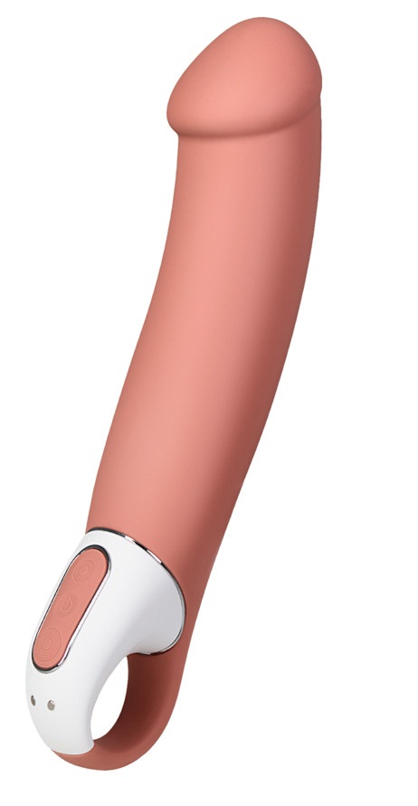 DEMO Классический вибратор Satisfyer Vibes Master телесного цвета