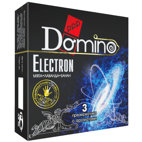 Презервативы ароматизированые Domino Electron 3 шт