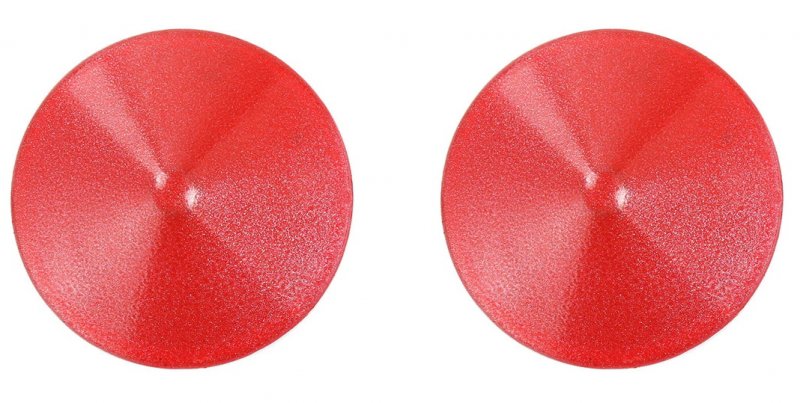 Красные металлические круглые пэстисы 