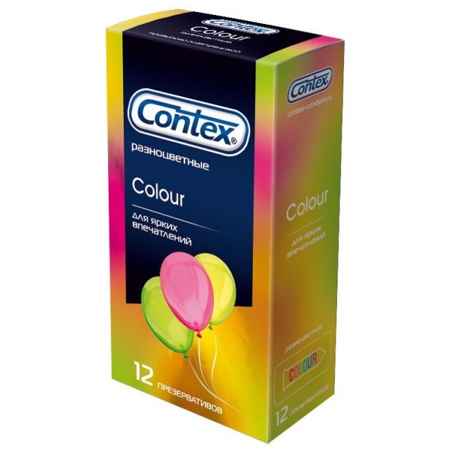 Презервативы Contex №12 Colour разноцветные