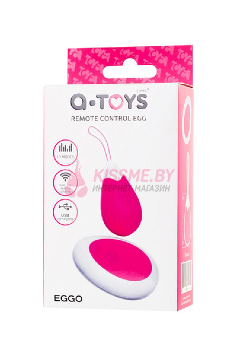 Виброяйцо ToyFa A-toys Eggo с пультом ДУ силикон розовый /Код 764003