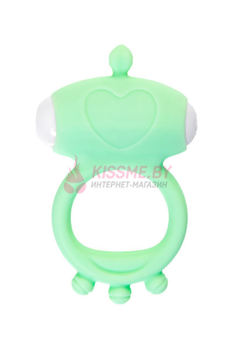 Виброкольцо на пенис A-Toys by TOYFA Fowd силикон зеленое /Код 768032