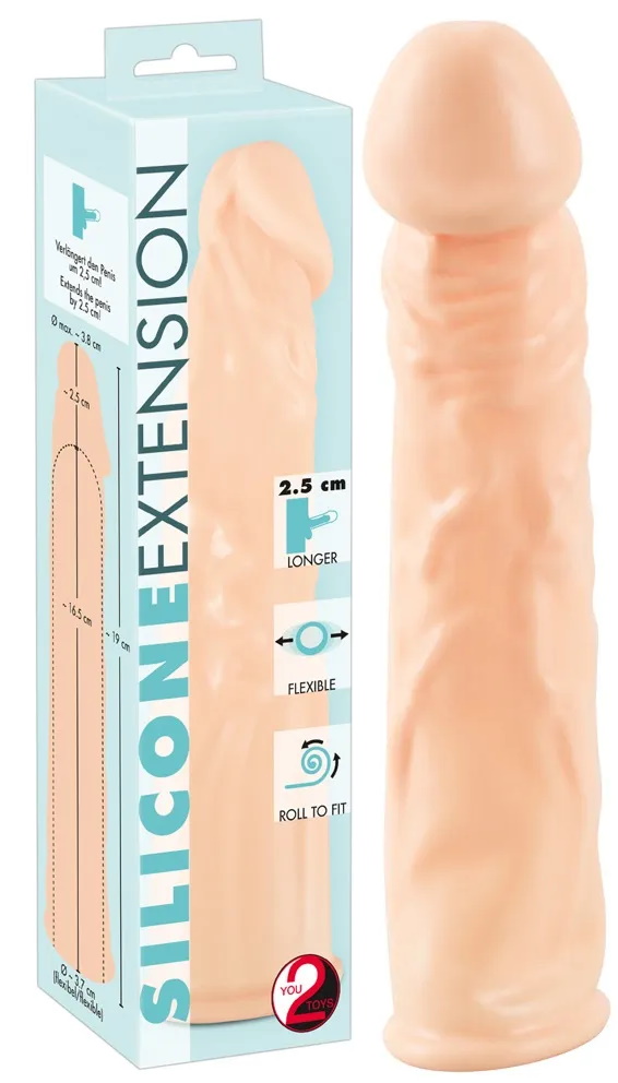 Удлиняющая насадка на пенис Silicone Extension + 2,5 см