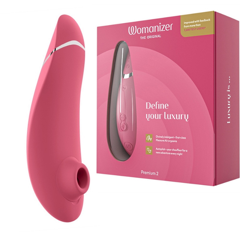 Бесконтактный стимулятор клитора Womanizer Premium 2 Raspberry