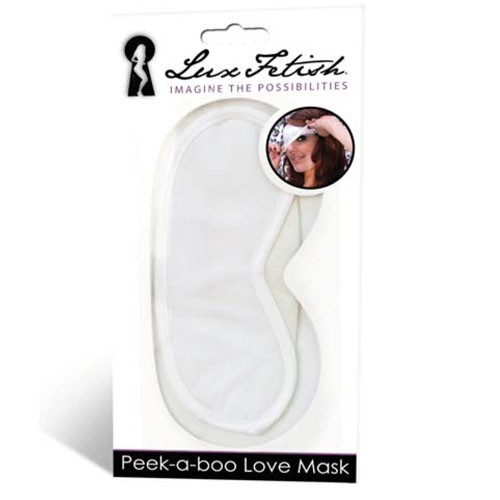 Маска белая на глаза Peek-A-Boo Love Mask