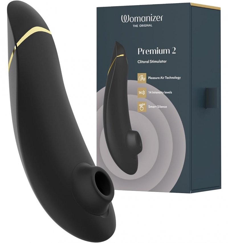 Бесконтактный стимулятор клитора Womanizer Premium 2 Black