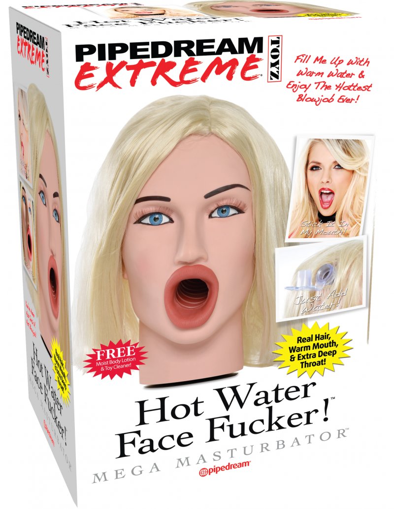 Мастурбатор-голова Hot Water Face Fucker! Blonde