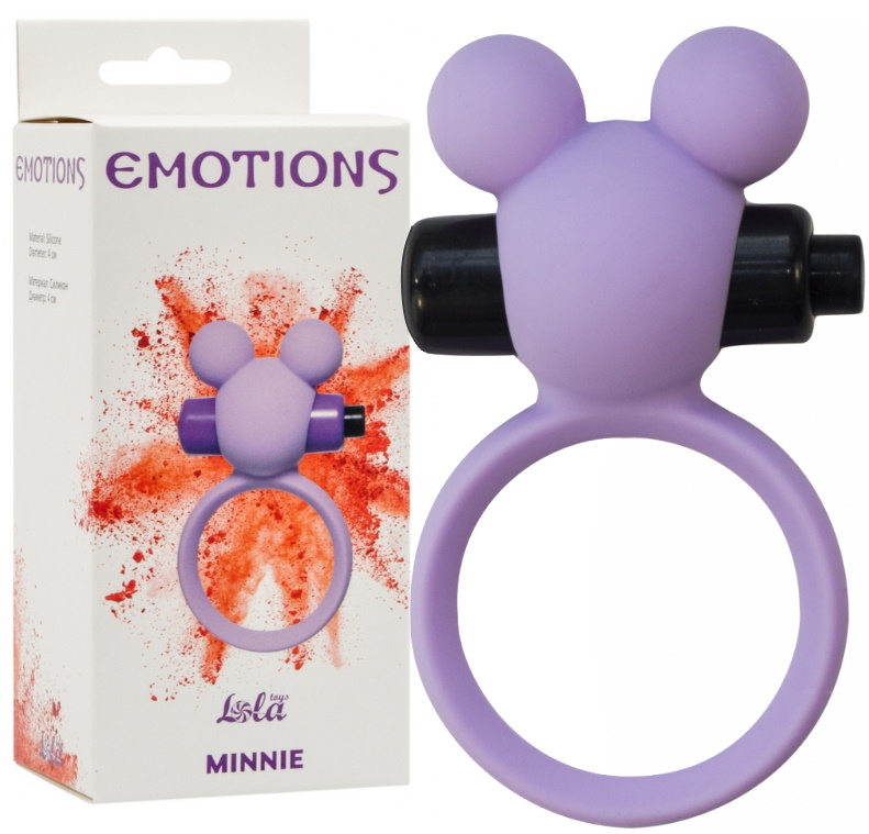 Эрекционное виброкольцо Emotions Minnie Purple