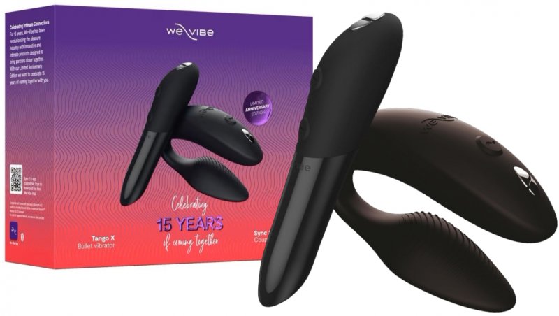 Набор стимуляторов для пар We-Vibe 15 Year Anniversary Collection мини-вибратор Tango X + смарт-вибратор Sync 2