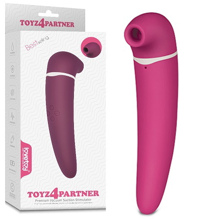 Вакуумный стимулятор клитора с вибрацией Toyz4Partner розовый