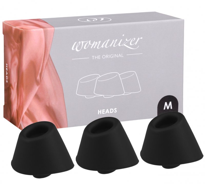 Набор силиконовых насадок Womanizer Duo Black 3 шт