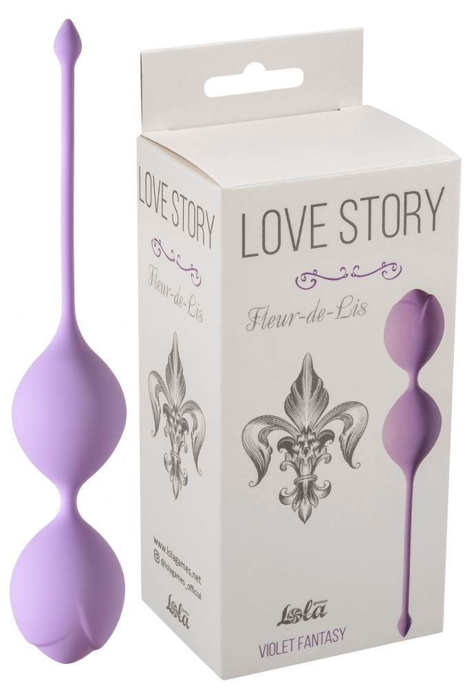 Вагинальные шарики Love Story Fleur-de-lisa Violet fantasy фиолетовые