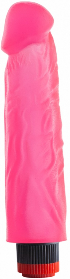 Реалистичный гелевый вибратор розовый 18 см