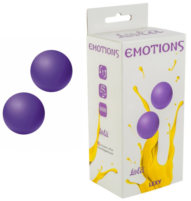 Вагинальные шарики без сцепки Emotions Lexy Large фиолетовые