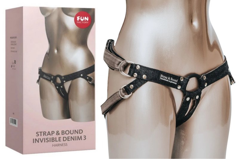 Ремень для страпона Fun Factory Strap & Bound Invisible Denim 3