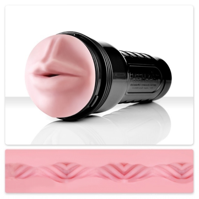 Ротик-мастурбатор с волнообразным каналом Fleshlight: Pink Vortex Mouth