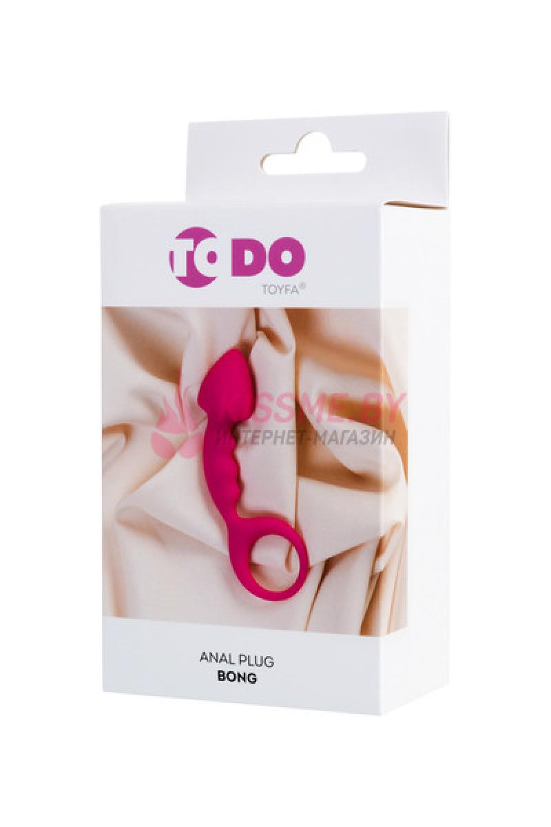 Анальная втулка ToDo by Toyfa Bong силикон розовая /Код 357029