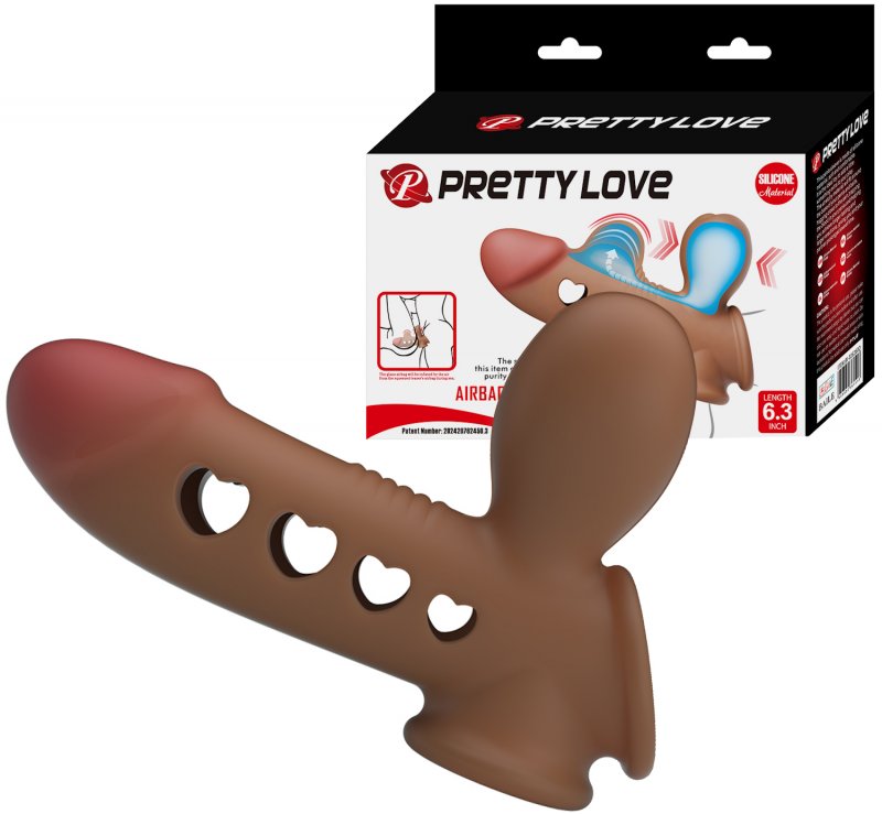 Насадка на пенис и мошонку с функцией расширения Airbag Penis Sleeve Tyronn