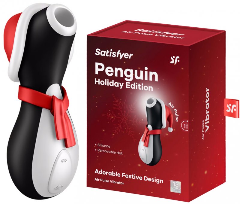 Бесконтактный стимулятор клитора Satisfyer Penguin Holiday Edition