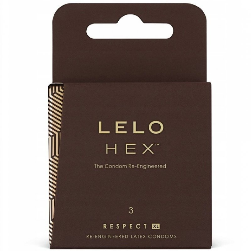 Презервативы Lelo Hex Respect XL увеличенного размера 3 шт