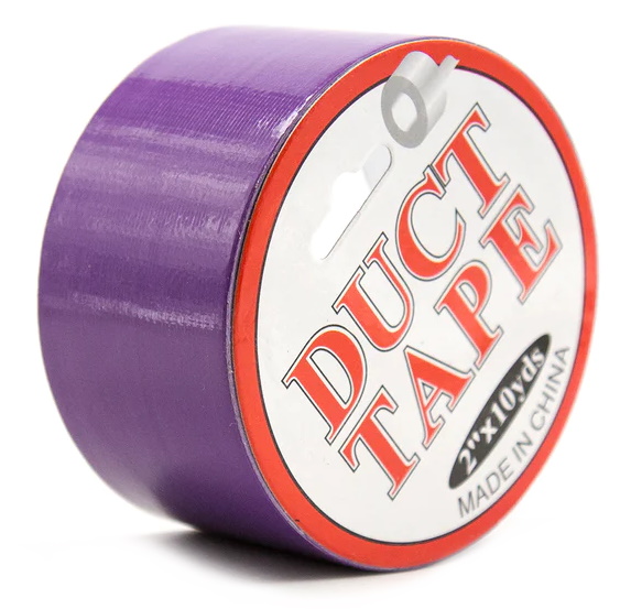 Бондажный скотч Duct Tape фиолетовый 15 м