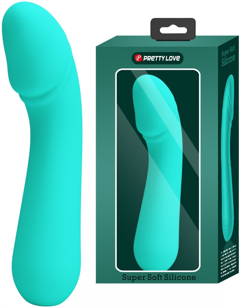 Мягкий ультрагибкий вибратор Pretty Love Cetus мятный