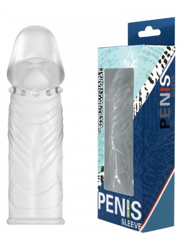 Прозрачная насадка на пенис Penis Sleeve + 2,5 см