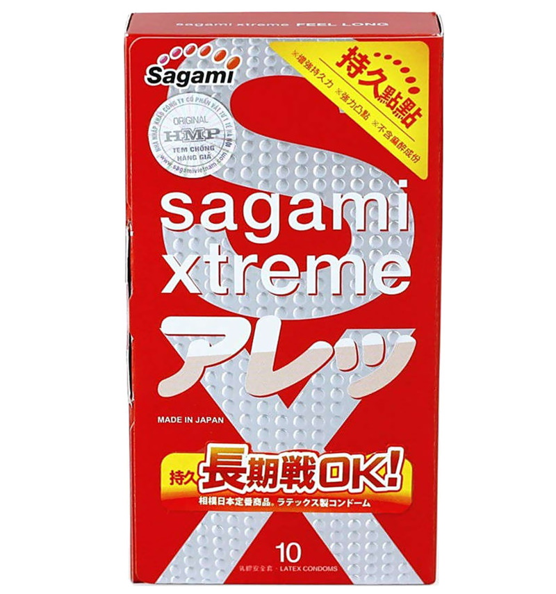 Презервативы утолщенные Sagami Xtreme Feel Long 10 шт